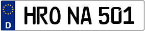 Trailer License Plate